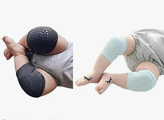 2 Pairs Baby Knee Pads – Soft & Protective Crawling Safety Gear (Cotton Blend)