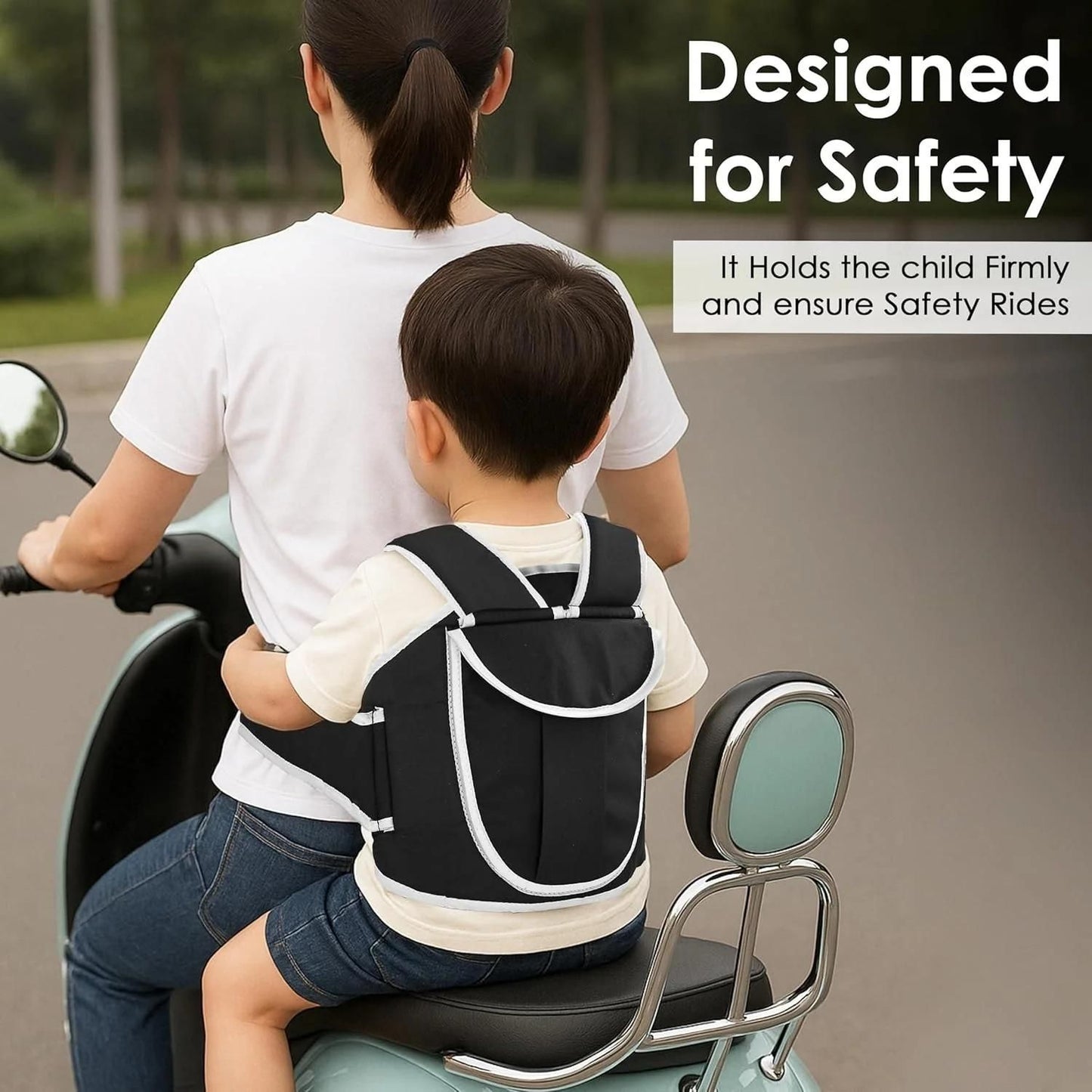 Kids Safety Belt for Bike Rides – Secure & Adjustable Child Seat Harness