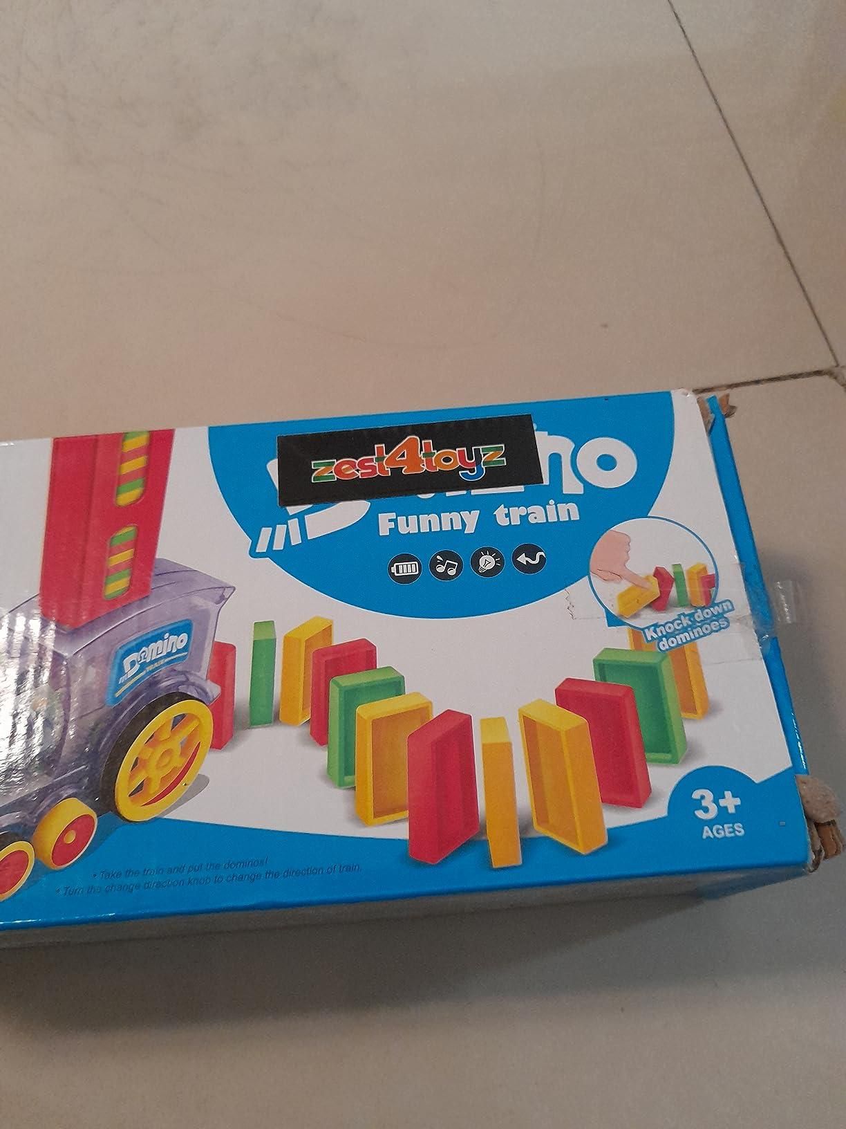 Domino Express Train Set – BPA-Free Toy with Sound Effects for Kids