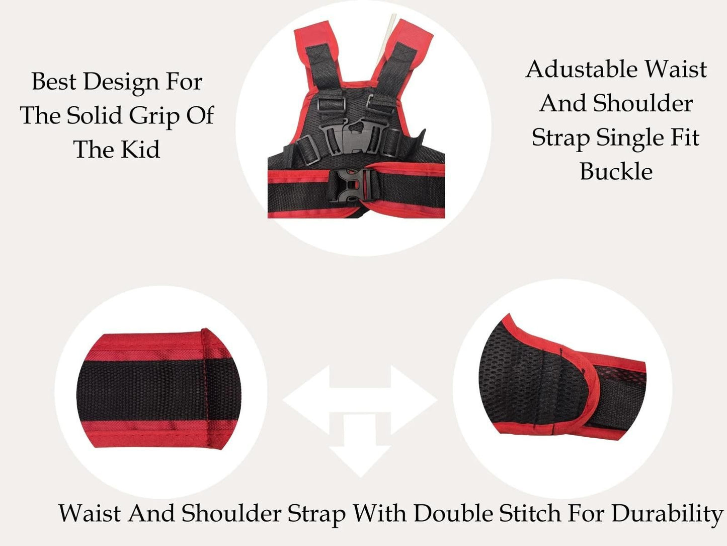 Kids Safety Belt for Bike Rides – Secure & Adjustable Child Seat Harness