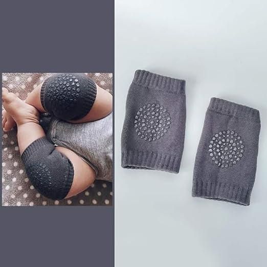 2 Pairs Baby Knee Pads – Soft & Protective Crawling Safety Gear (Cotton Blend)