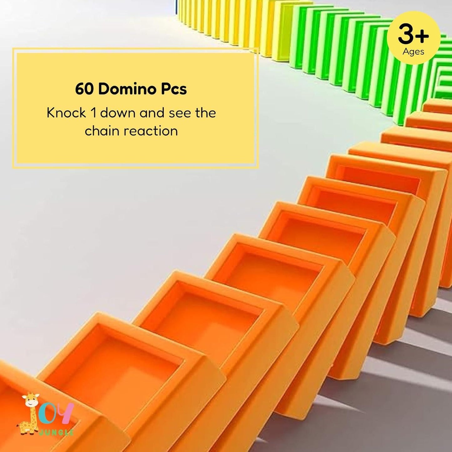 Domino Express Train Set – BPA-Free Toy with Sound Effects for Kids