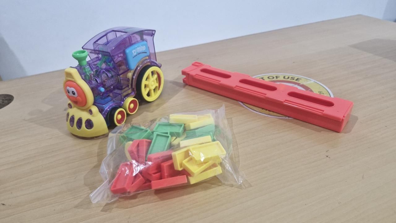 Domino Express Train Set – BPA-Free Toy with Sound Effects for Kids
