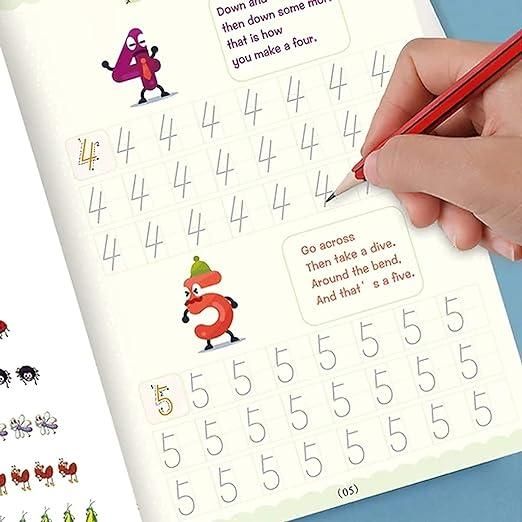 Magic CopyBook for Pre-School & Nursery - 4 Reusable Books