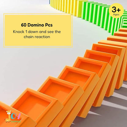 Domino Express Train Set – BPA-Free Toy with Sound Effects for Kids