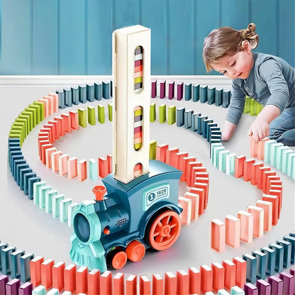 Domino Express Train Set – BPA-Free Toy with Sound Effects for Kids