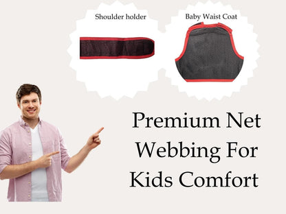 Kids Safety Belt for Bike Rides – Secure & Adjustable Child Seat Harness