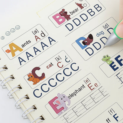 Magic CopyBook for Pre-School & Nursery - 4 Reusable Books